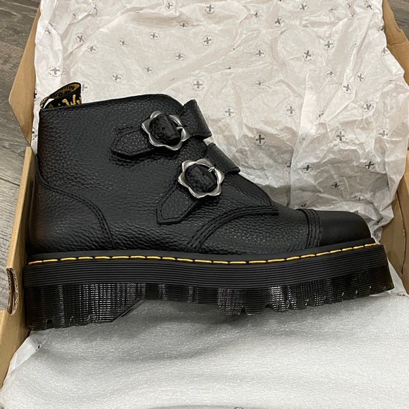 Dr. Martens Devon Flower Boots women’s size 10 - Picture 4 of 7